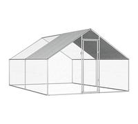 Enclos Poulailler, Enclos pour Poules Extérieur Cage à Poule Volaille Poulailler d'extérieur 2,75 x 4 x 1,92 m Acier galvanisé