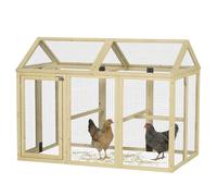 PawHut - Poulailler - Bois de sapin - 140x88.5x106cm - Bois naturel