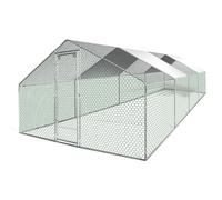 TERRE JARDIN - Enclos Poulailler, 8 x 3 x 2 m - Volière Extérieure, Parc Grillagé 24 m²