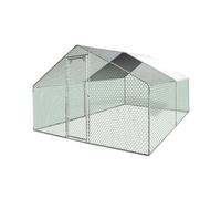 TERRE JARDIN Enclos poulailler - Volière extérieure - Parc grillagé 12M²