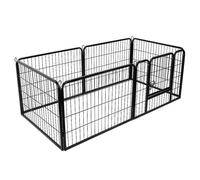 Enclos pour animaux de compagnie - SUPFINE - pliable, facile à nettoyer - noir, 80x60cm