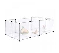 Enclos pour animaux - DIY - Métal - Noir mat - 20 pièces - Extérieur