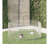 vidaXL Enclos pour animaux 8 panneaux 54x60 cm – Cage à lapin pour jardin 171574