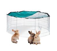Enclos pour animaux - Relaxdays - XL - Galvanisé - Ø 145 cm - Extérieur