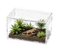 Enclos pour Araignée Sauteuse Acrylique Ventilé Anti-Évasion | Terrarium Tarentule Et Cage Bernard-L'Ermite pour Reptile Araignée Grenouille Bernard-l'ermite Serpent Lézard Iguane Tortue