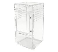 Enclos pour araignées sauteuses - en Acrylique Transparent pour Observation de Vue complète, avec Trou de Ventilation et Cage avec Couvercle Coulissant | Contrôle de l'humidité du Flux