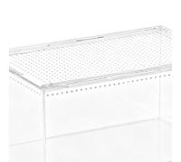 Enclos pour Araignées Sauteuses - Habitat De Terrarium Anti-Fuite avec Ventilation Transparente, Conteneur D'observation des Araignées Tarentules, Réservoir De De Reptiles Supportant La Grenou