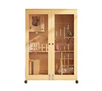 Enclos pour chat à 3 niveaux, grande cage en bois avec porte transparente, échelle, porte latérale - Parc pour chat pour une utilisation en intérieur