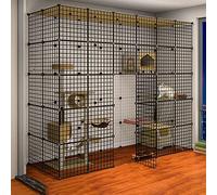 enclos pour chat， Cages for Chats d'intérieur Grandes, Cage for Chat, Parc for Animaux de Compagnie, Parc for Chien, Chat for Chats d'intérieur, Enclos en métal, Filet d'exercice, Cage de clôture, Pet