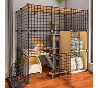 enclos pour chat， Cages for Chats d'intérieur Grandes, Cage for Chat, Parc for Animaux de Compagnie, Parc for Chien, Chat for Chats d'intérieur, Enclos en métal, Filet d'exercice, Cage de clôture, Pet