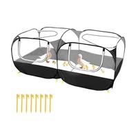 Enclos pour Chaton - Clôture pour Animaux De Compagnie, Poulailler Portable, Et Couvercle Amovibles, Protection Réversible Amovible | Enclos pour Cochons d'Inde, pour Voyage en Plein Air, Animaux