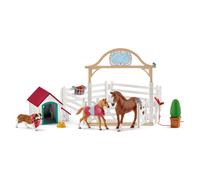Enclos pour chevaux d'Hannah avec chienne Ruby
