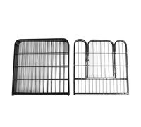 Enclos pour Chien, clôture Pliable en Fer pour Chien, enclos d'exercice pour Chien Minimaliste, enclos pour Chiots Multifonctionnel avec Porte pour Camping-Car, Jardin et Cour