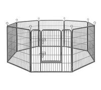 Enclos Pour Chien Montage Facile, Gris