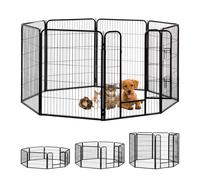 relaxdays 10025124_60 relaxdays Welpenauslauf Größe XL schwarz 76,5 x 235,0 x 100,0 cm