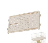 Enclos pour Hamsters - Cachette Escamotable pour Petits Animaux | Accessoires de Cage Élargis pour Furets, Écureuils et Gerbilles - Habitat Salon avec Espace Repos, Jeux et Détente pour