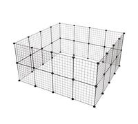 Enclos pour Petits Animaux - (142,24 x 71,12 x 73,66) cm - para animais - em metal - Noir