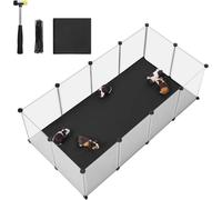 Enclos pour petits animaux SONGMICS avec plaques de base, parc de jeux avec sous-couche amovible et imperméable