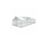 Enclos pour poulailler 6m² en acier galvanisé. toit imperméable et anti UV. porte avec loquet. 3x2m 24 m²