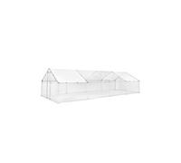 Enclos pour poulailler 6m² en acier galvanisé. toit imperméable et anti UV. porte avec loquet. 3x2m 24 m²