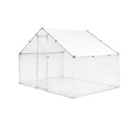 Alice's Garden - Enclos pour poulailler 6m² en acier galvanisé. toit imperméable et anti UV. porte avec loquet. 3x2m 6 m²