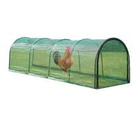 Enclos pour poules pliables, tunnel flexible, tunnel stable | Extension polyvalente pour poulailler, design durable avec style grille, ferme pour terrasse et prairie