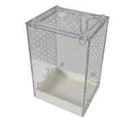 Enclos Pour Reptiles - Habitat De Reproduction Ventilé, Récipient D'alimentation Transparent Pour Insectes, Boîtier Pour Araignée Mantis, Boîte De Conservation Ventilée, Cage D'observation Sécurisée |