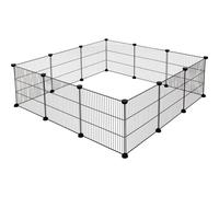 Kerbl Enclos pour rongeurs Hopsi – 12 éléments 35×35 cm Extensible Int./Ext. Noir