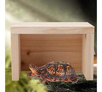 Enclos pour Tortue, Peau de Tortue en Bois de Tortue Cachette de Tortue Aquarium Grotte Tortues Boîte d'escalade Peau de Reptile pour Reptile