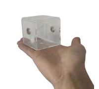 Enclos Transparent pour Animaux de, 6.5 cm Box, 6.5 cm Box | Plusieurs côtés de visualisation, structure d ' ouverture intégrée, boîtier dédié logement Katydid et soins de