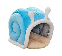 Enclosed Cat Bed - Snail Shaped Cat Nestx, Cute Snail Shaped Warm Enclosed Pet Accessories, Winter Bed for Winter Travel Car Camping Desk Bedside Window Chair Couch Room Shelter
