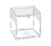Enclosure pour araignées sauteuses,Boîte Animale en Acrylique Transparente,Terrarium pour geckos | Idéal pour l'élevage et l'alimentation des petits reptiles, araignées sauteuses, lézards, serpents et