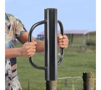 Enclôture Enfonce-pieux, 42 cm avec poignée, diamètre intérieur 6,8 cm Enfonce-pieux manuel, 5 kg Enfonce-pieux manuel haute performance en acier noir