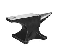 Enclume à corne simple - enclume en acier de 30 kg pour forger - enclume à sabot robuste pour les travaux de métallurgie - outils pour riveter, aplatir et former inclus.