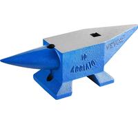 Enclume à corne unique 10 kg Enclume en acier, outils de forgeage en acier avec trou rond & carré, enclume, forgeron robuste, bijoutier, outil de forgeage de métal durable & robuste