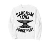 Enclume de Chaleur Forge de Niveau de Sarcasme Forgeron Design Graphique Sweatshirt