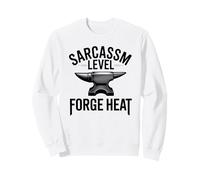 Enclume de Chaleur Forge de Niveau de Sarcasme Forgeron Design Graphique Sweatshirt