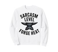 Enclume de Chaleur Forge de Niveau de Sarcasme Forgeron Design Graphique Sweatshirt