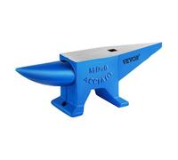 VEVOR Enclume de forgeron 132.3lbs(60 kg) Enclume d’acier Bleu Forger Riveter Aplatir Former le métal Travail du métal Traitement thermique Bijoutier Marteau comme cadeau Portable Robuste