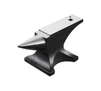 VEVOR Enclume de Forgeron en Acier Moulé 25 kg, Enclume à Corne Simple Ronde, Haute Dureté, Grand Plan de Travail, Base Stable, Outil de Travail du Métal pour Pliage, Façonnage, Torsion, Bijoutiers