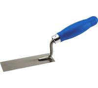 Enco - Truelle professionnelle multi-usages en acier inoxydable bleu : Hamburger, intérieur, extérieur, joints plats et doubles, spatule, stucateur, carrelage, plâtre, béton et maçonnerie