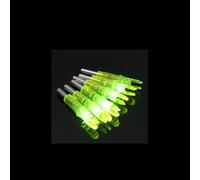Encoches de flèche brillantes pour arc composé et recourbé,6 pièces,pour la chasse,6.2mm - Type yellow
