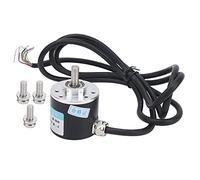 Encodeur ABZ incrémental à 3 Phases, Arbre Plein de 6 mm, réducteur de Moteur, équipement, encodeur Industriel DC 5-24 V avec boîtier en Aluminium pour l’automatisation et (C38S6G5-500Z)