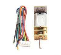 Encodeur DC Moteur 6 V pour GA12 pour N20, roue d'engrenage en métal léger pour robotique et autres projets de bricolage (750 tr/min)