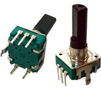 Encodeur de commutateur 5pcs à 360 degrés rotatif EC12 RE12 Codage audio 5 broches 24 Position avec bouton-poussoir Interrupteur commutation Longueur 12, 20 15 mm