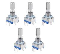 Encodeur,Interrupteur Digital EC11,EC11 Potentiomètre Numériqu,5 Pièces Code Interrupteur Potentiomètre,Commutateur De Codeur,Potentiomètre Numérique à Commutateur,Codeur Rotatif,Module Codeur Rotatif