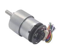 Encodeur JGB37-520 Moteur miniature à engrenages CC 6 V 12 V avant et arrière 6 tr/min ~ 1590 tr/min avec mesure de la vitesse (6V12)