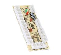 Encodeur PC USB Zero Delay Arcade, Carte D'encodeur USB pour Contrôleur de Jeu D'arcade avec Fil de Bouton et Câble de Manette 5 Broches, pour PC pour MAME pour Raspberry Pi(QM070916 (Simple))