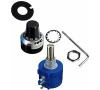 Encodeur rotatif 3590s Potentiomètre de précision Résistance multitours Résistance réglable avec cadran de comptage de tours Bouton de potentiomètres d'encodeur rotatif interrupteur industriel (Size