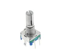 Encodeur rotatif 360 degrés 20 positions EC11 5 broches, poignée longue 15/20 mm avec interrupteur à bouton-poussoir intégré, 40 pièces(20mm Full axis)